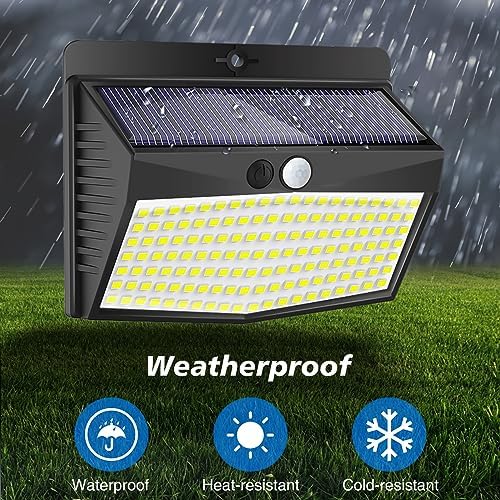 Peasur 6 Pack Solar Motion Sensor Lights Outdoor Waterproof - Image 6
