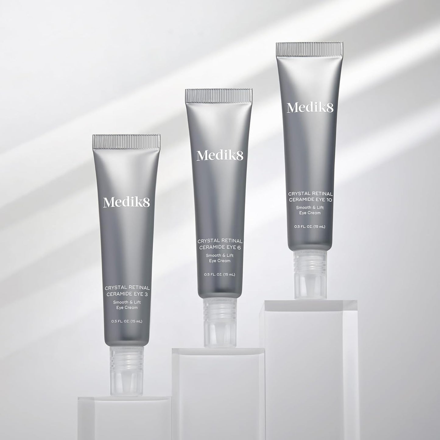 Medik8 Crystal Retinal Ceramide Eye 3 - Gentle Vitamin A Eye Cream - Reduces Appearance of Wrinkles - Perfect for Sensitive Skin - 0.5 oz