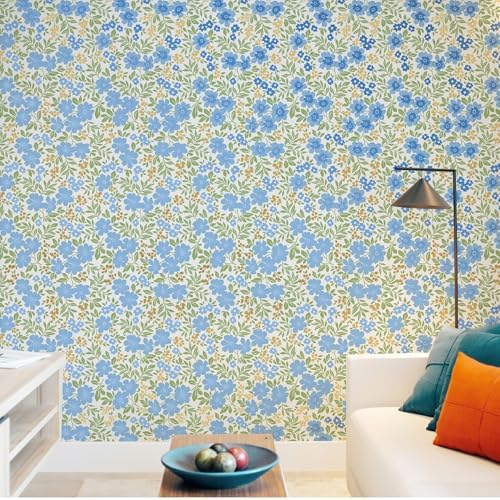 Main Street Peel and Stick Wallpaper Sheets, Friendly Flowers - Image 6