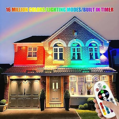 CREATESTAR RGB LED Wall Washer Light, IP66 Waterproof 48 W RGB LED Light Bar - Image 4