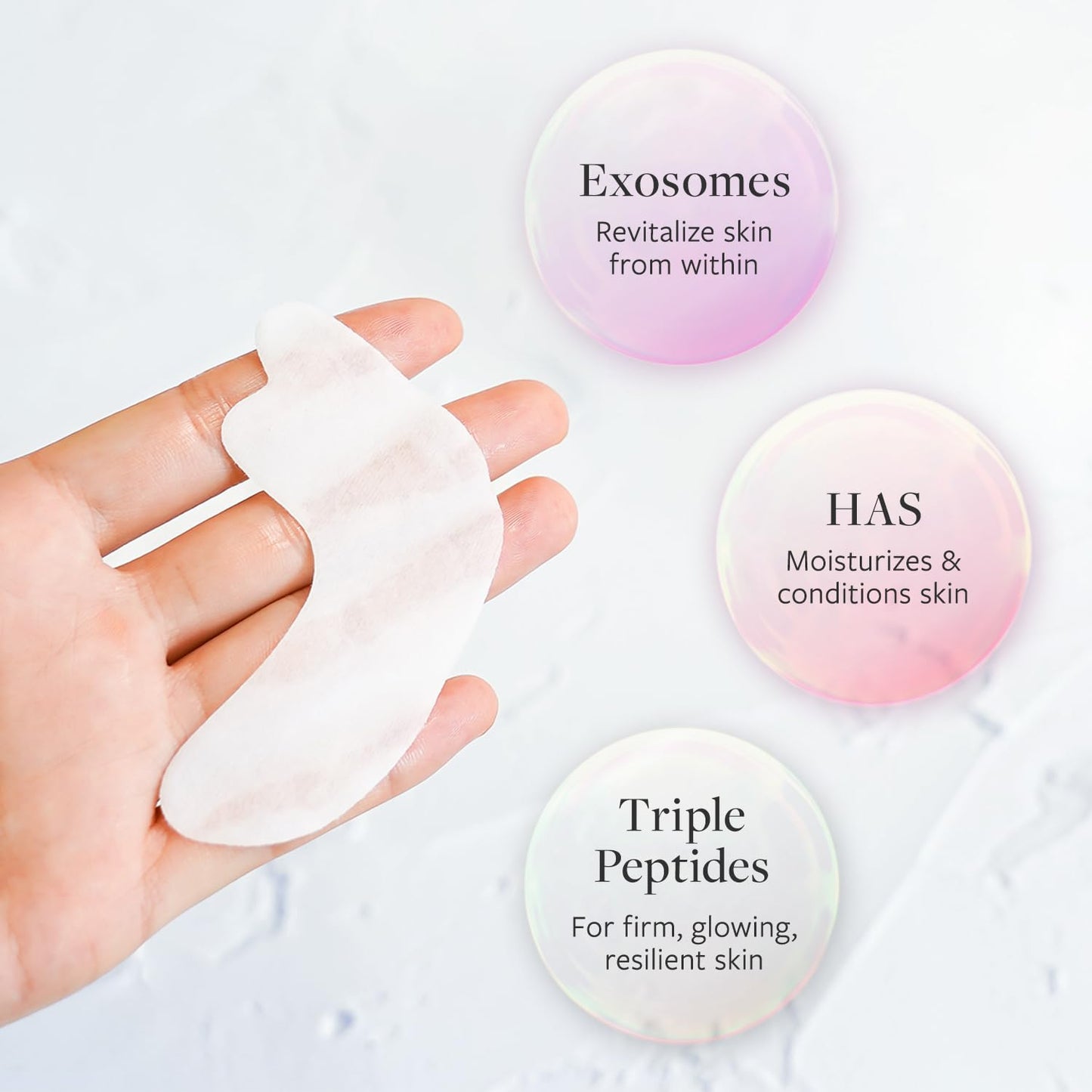 Spa Treatment HAS Stretch iSheet exo Japanese, Under Eye Patches for Puffy Eyes and Dark Circles, Eye Mask, Under Eye Masks, Wrinkles, Eyebag, Eye Masks for Dark Circles and Puffiness (7 Pairs)