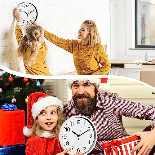 Inbagi 8 Pcs Wall Clock Bulk Silent - Image 3