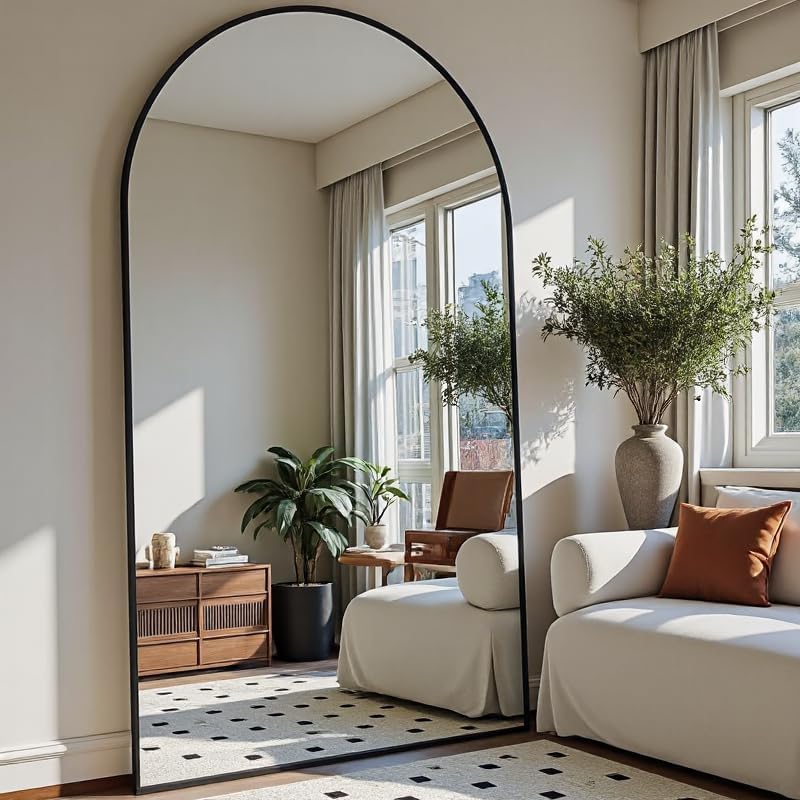OGCAU Arched Full Length Mirror 76"x34" Large Floor Full Body Mirror - Image 3