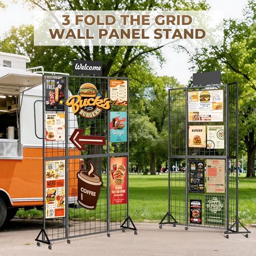 Foldable Grid Wall Panel, Gridwall Display Stand - Image 2