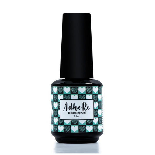 ADHERE Blooming Gel 15ml - Clear UV LED Blossom Gel Polish for Spreading Effect Marble, Watercolor Floral Nail Art, Soak Off Polish, Nail Salon Home DIY