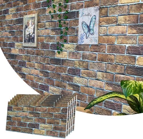 Dundee Deco 3D Wall Panels Faux Brick by DundeeDeco