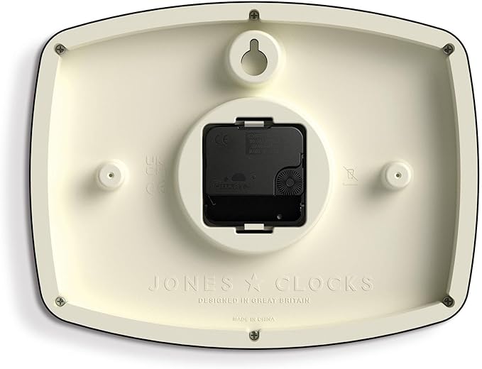 JONES CLOCKS® Movie wall Clock | Retro Rectangular Clock | 10 inch | Gray | - Image 7