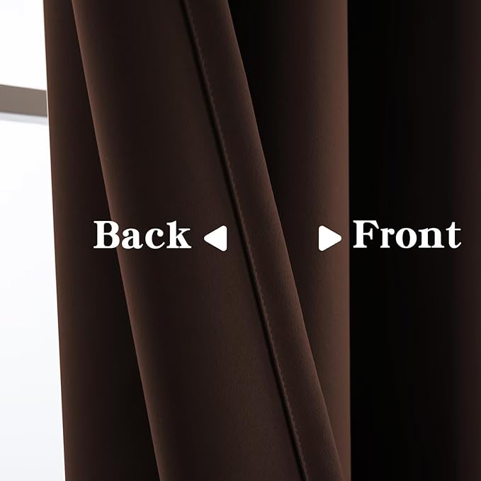 IGEMAEVE Blackout Curtains 72 Inch Length 2 Panels Set, Rod Pocket Energy - Image 4