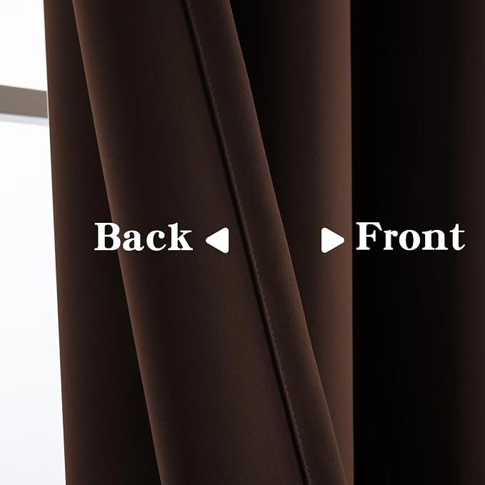IGEMAEVE Blackout Sliding Door Curtains 96 Inch Length, Extra Wide Room Divider - Image 3