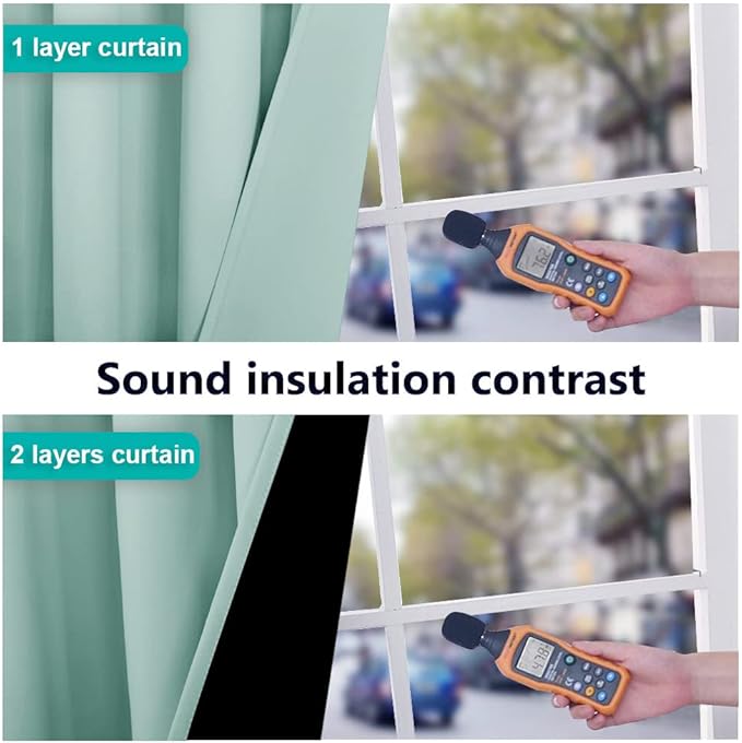 NICETOWN 100% Blackout Window Curtain Panels, Full Light Blocking Drapes - Image 4