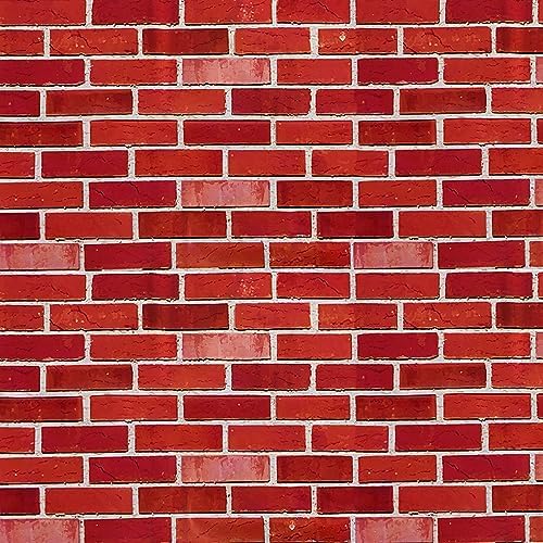 JOYIN Red Brick Wall Backdrop Roll 4 x 30 Ft, Christmas Party Decorations by JOYIN