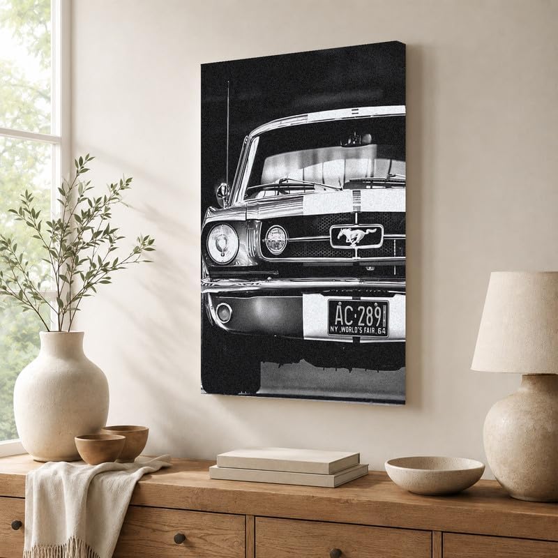 InkFlow Posters Vintage Car Photography Canvas Poster - Image 4