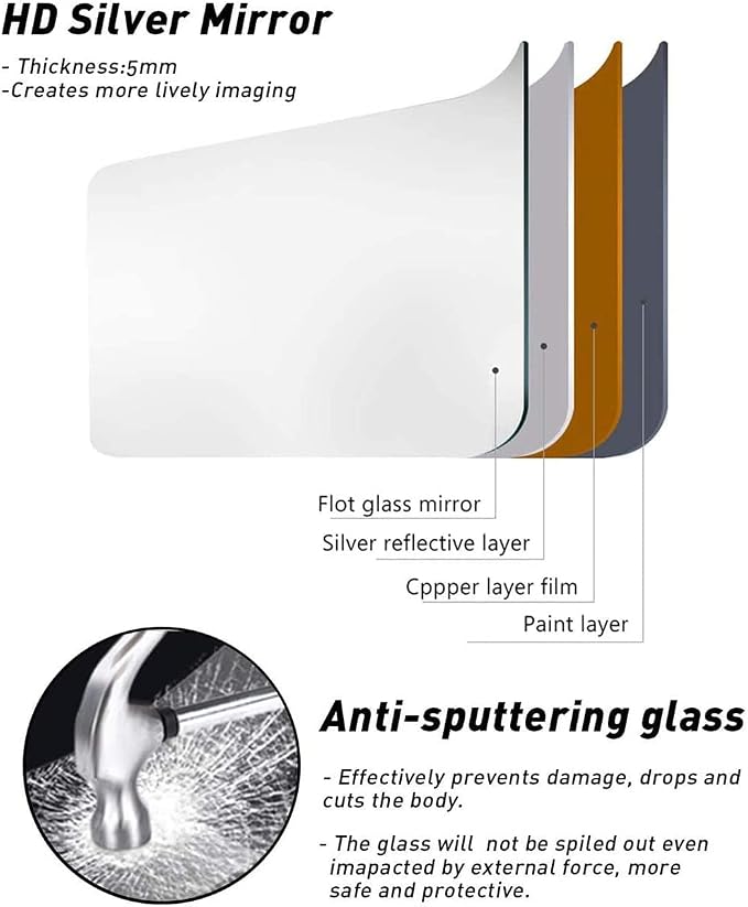 Full Length Mirror, Extra Large Wall Mirrors, Arch-Top Mirrors - Image 7