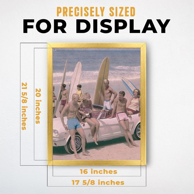 InkFlow Posters Surfers on a Beach Canvas Poster - Image 3