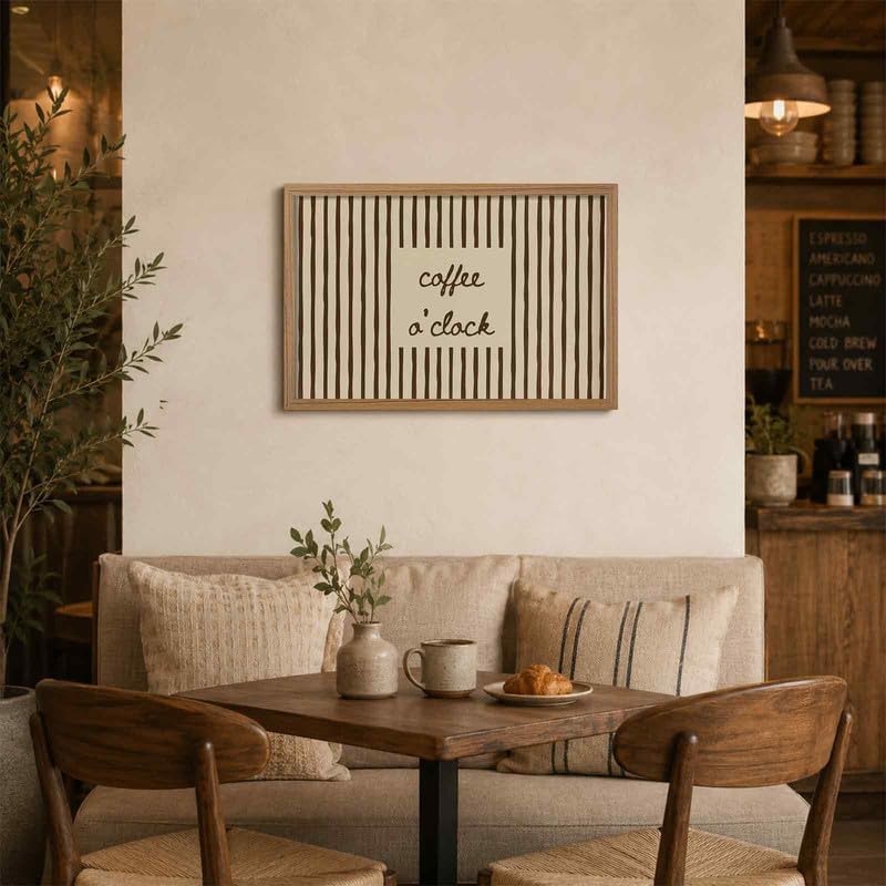 SEYSHUI Framed Coffee Wall Art Kitchen Picture Wall Decor 16x24in - Image 3