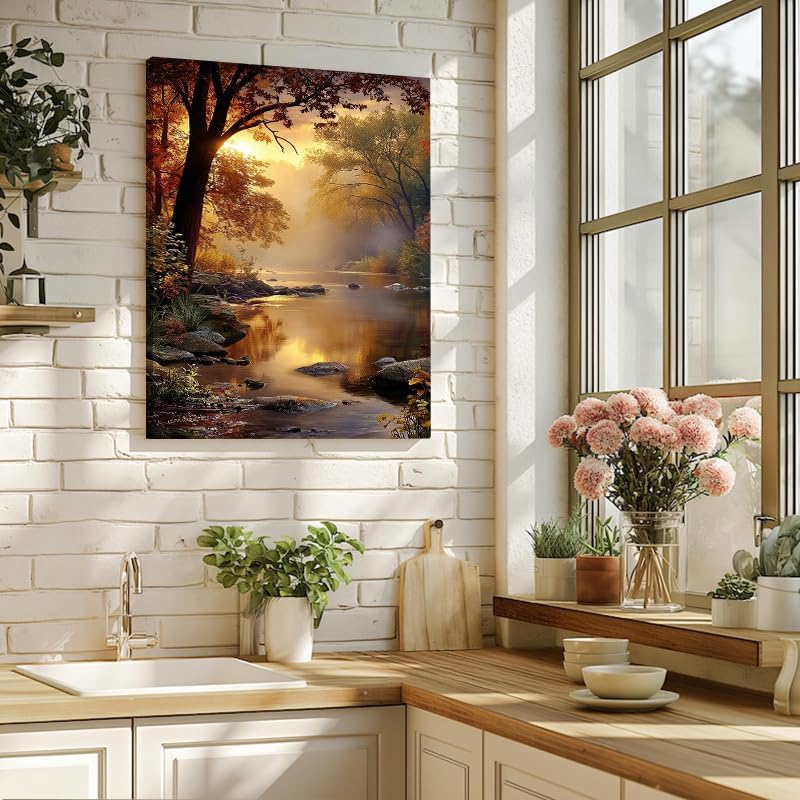 Serene Landscape Canvas Wall Art - Image 6