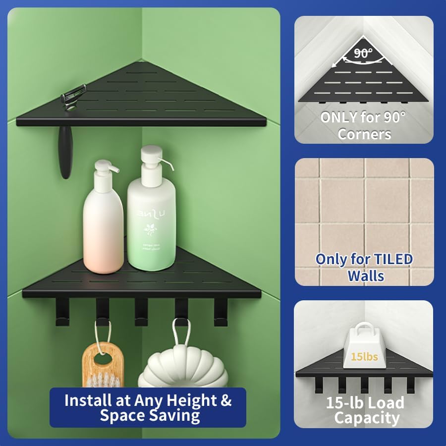 10'' Corner Shower Shelf - Image 3
