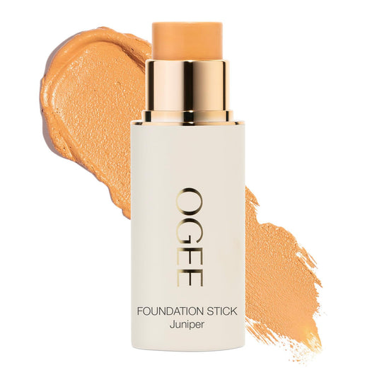 Ogee Sculpted Complexion Foundation Stick (Juniper 3.75W - Medium Light Tan, Olive Undertones) Full Coverage Foundation Makeup - Instantly Balance & Even Complexion - 70% Organic Ingredients
