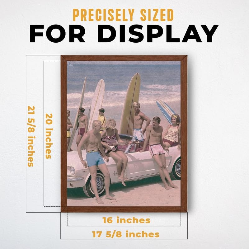 InkFlow Posters Surfers on a Beach Canvas Poster - Image 3