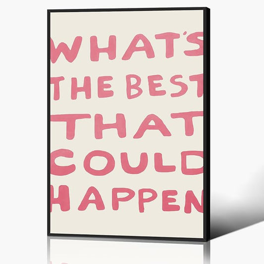 Daily Reminder Positive Canvas Wall Art, Positive Affirmations Wall Decor by Yaasilinage