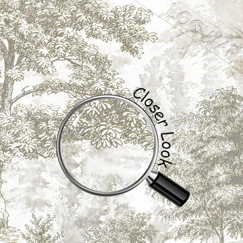 Beige Forest Peel and Stick Wallpaper Tree Landscape Wall Murals - Image 4