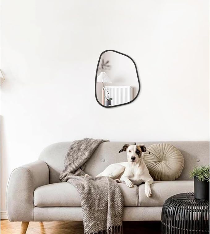 Irregular Asymmetrical Mirror Wall Mounted, Unique Vanity Mirror, Shaped - Image 3
