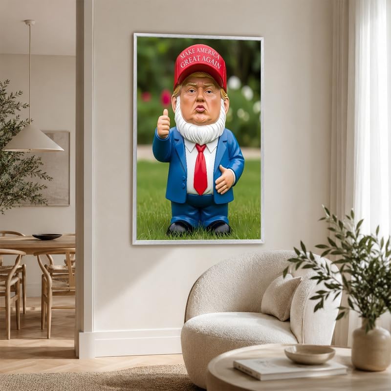 InkFlow Posters Garden Gnome Figurine Canvas Poster - Image 6
