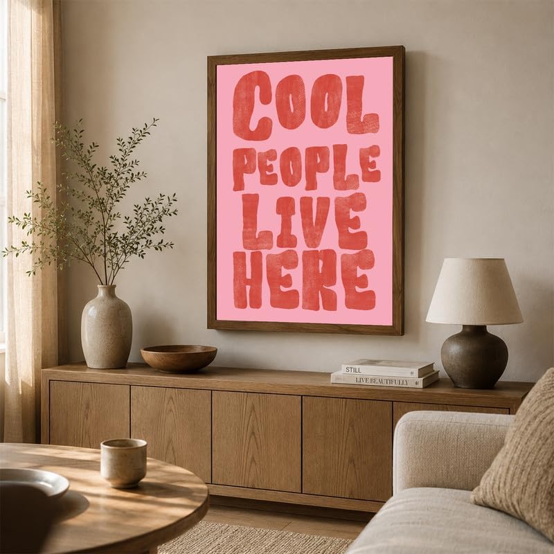 InkFlow Posters Cool People Live Here Canvas Poster - Image 3