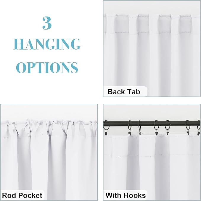RYB HOME White Curtains Drapes - Image 4