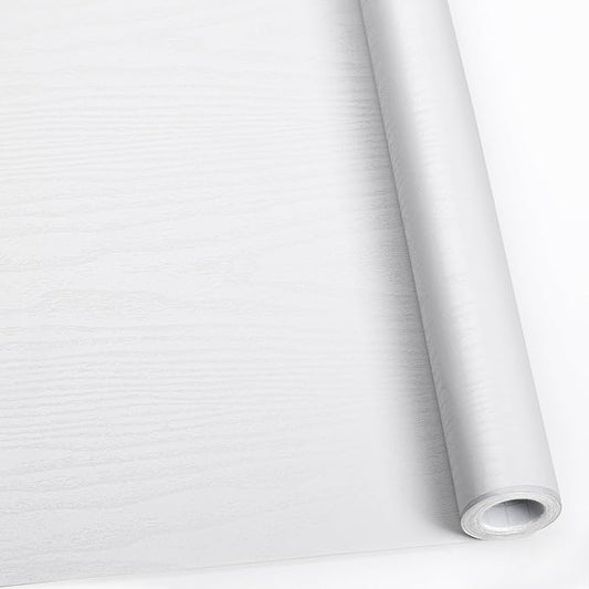 White Contact Paper 23.6" X 118" by Abyssaly