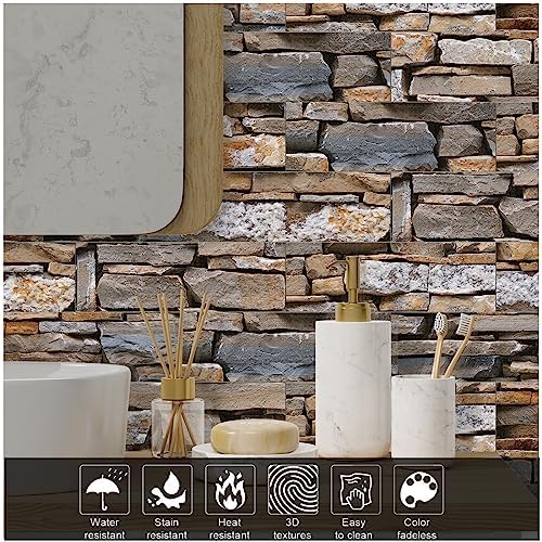 TUOKING Peel and Stick Backsplash Wall Tiles fot Kitchen, 3 Sheets - Image 4