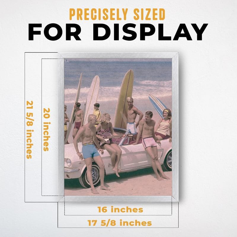 InkFlow Posters Surfers on a Beach Canvas Poster - Image 3