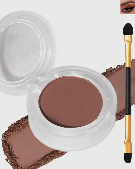 Single Matte Eyeshadow, Light Cocoa Nude Eye Shadow Brown Palette Makeup for Older Women, High Pigment Waterproof Pressed Eye Shadows Powder with Smooth Lightweight,Blendable for Daily Eye Look-214