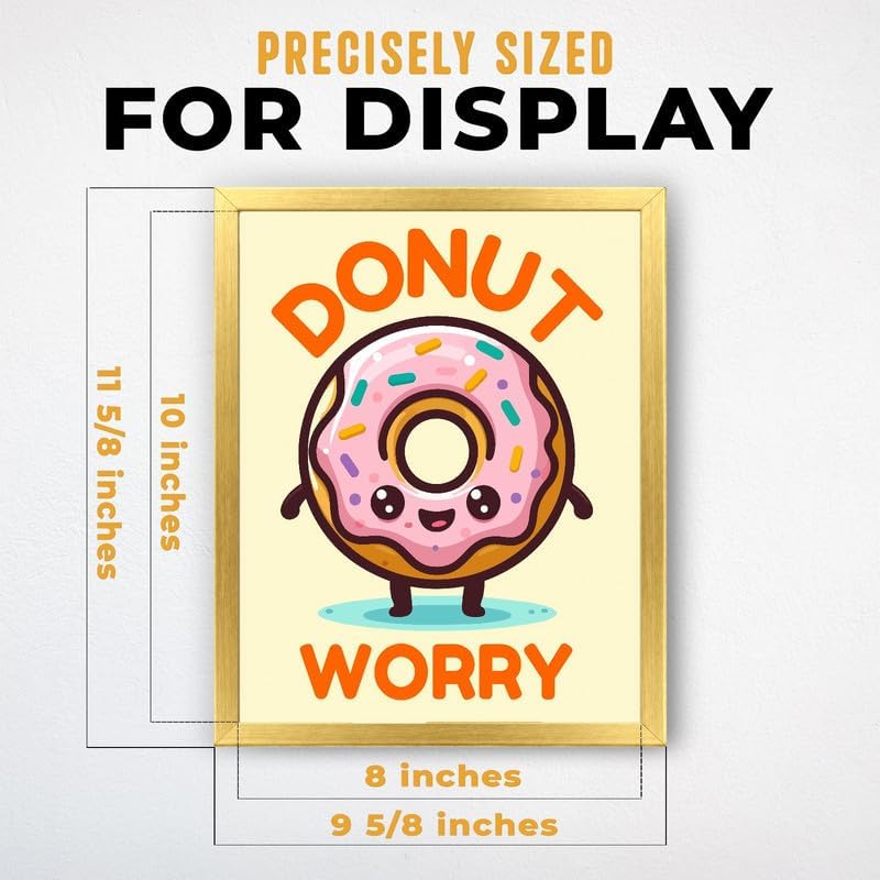 InkFlow Posters Donut Worry Canvas Poster - Image 3