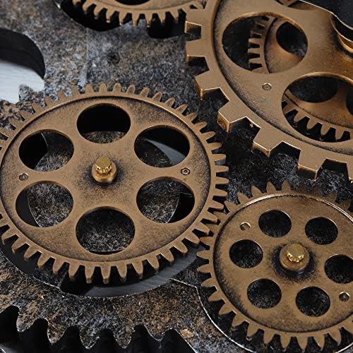 Lafocuse 23 Inch Steampunk Gear Clock - Image 6