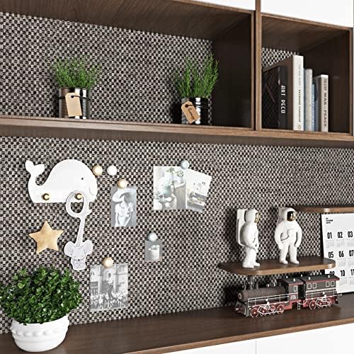 ReWallpaper 17.5in x 23ft Gray Grasscloth Style Peel and Stick Wallpaper - Image 6