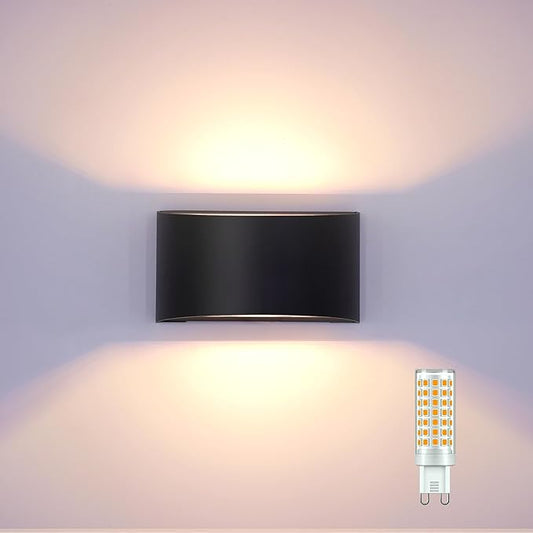 KICAAO Modern LED Wall Sconce, Warm White 3000K, Hardwired Indoor Wall Lights by KICAAO