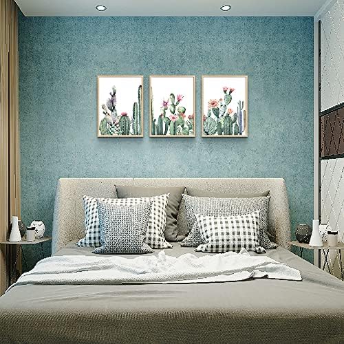 Natural Wood Framed Wall Art For Living Room & Bedroom Decor - Image 4