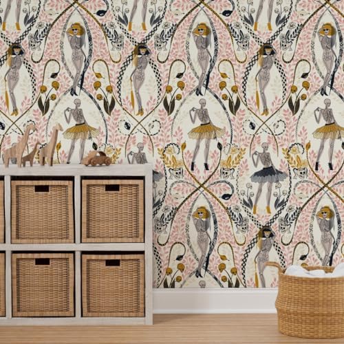 Spoonflower Gothic Fashionista Peel and Stick Wallpaper - Image 7