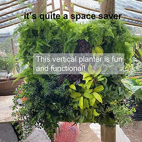 ZOENHOU 2 Pack Total 36 Roomy Pockets Green Vertical Garden Planter, - Image 4