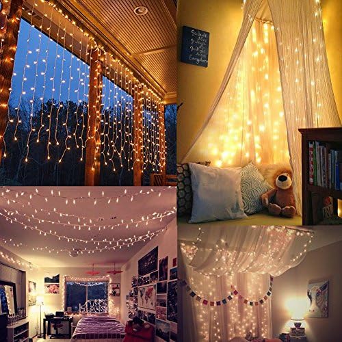 Twinkle Star 600 LED Window Curtain String Light - Image 2