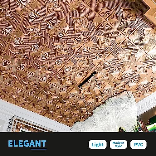 Art3d 24-Pack Waterproof 3D Drop Ceiling Tiles, 24 x 24 in - Image 2