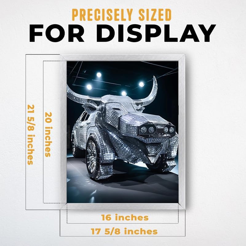 InkFlow Posters Diamond Car Canvas Poster - Image 3