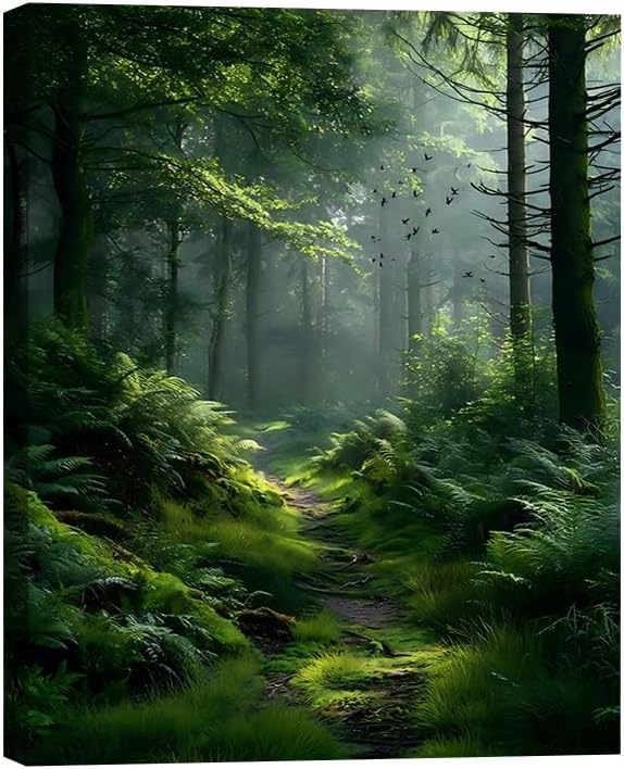 Serene Landscape Canvas Wall Art by Unknown
