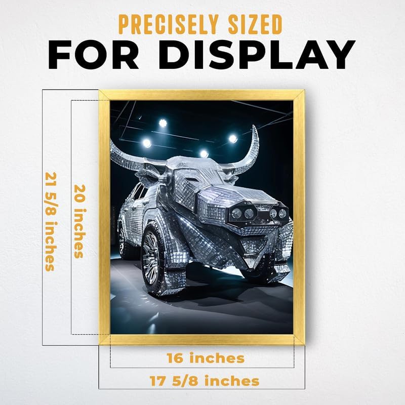 InkFlow Posters Diamond Car Canvas Poster - Image 3