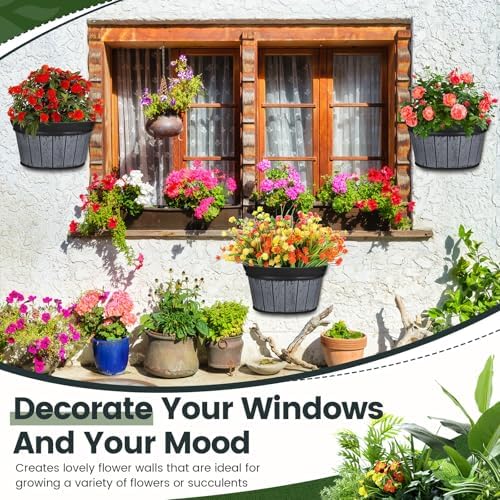 Layhit 6 Pcs Wall Hanging Planters, 10 Inches - Image 4