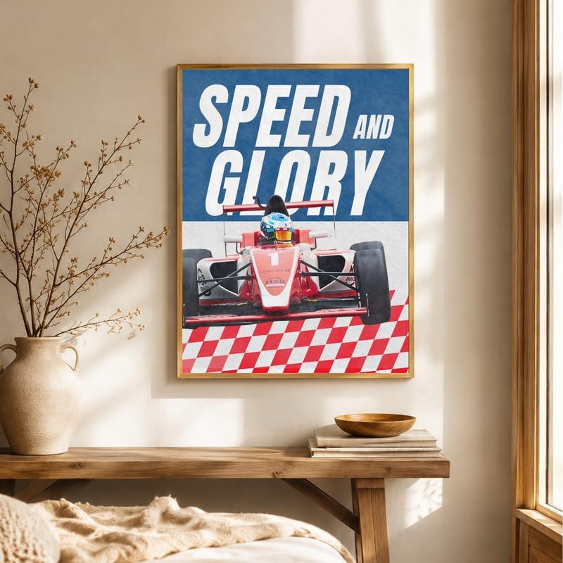InkFlow Posters Racing Car Canvas Poster - Image 4