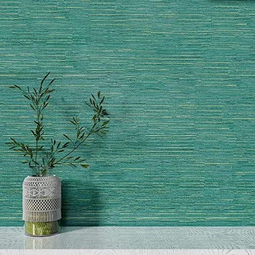 Stickyart 24"x160" Grasscloth Wallpaper Peel and Stick Textured Wallpaper Matte by Stickyart