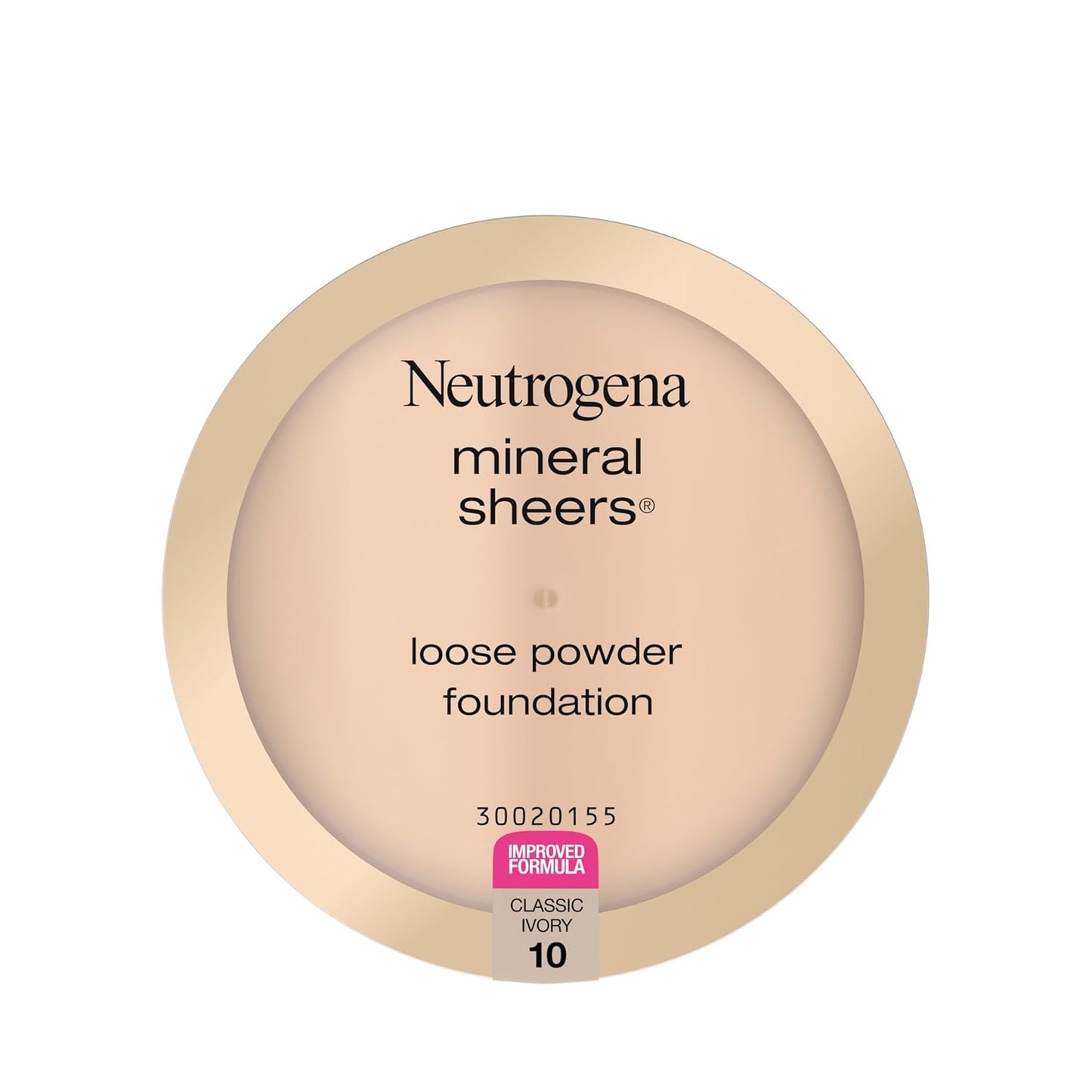 Neutrogena Mineral Sheers Loose Powder Makeup Foundation, Lightweight Face Makeup, Sheer to Medium Buildable Coverage, Sensitive Skin Foundation with Vitamins A, C, & E, Classical Ivory 10, .19 oz