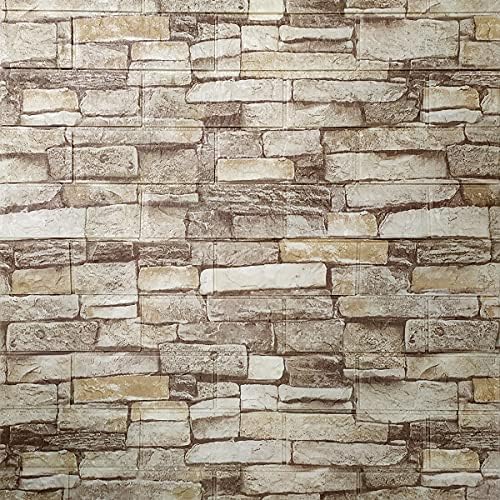 3D Self Adhesive Foam Wall Panels, 10 Tiles Cover 57 sq feet, Peel and Stick by Cozylkx